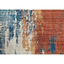 Hot Luxor living Teppich Polino 120x170 cm blau-koralle