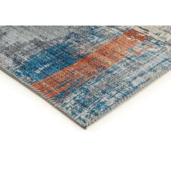 Hot Luxor living Teppich Polino 120x170 cm blau-koralle
