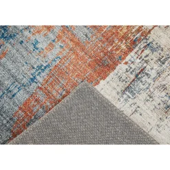 Hot Luxor living Teppich Polino 120x170 cm blau-koralle