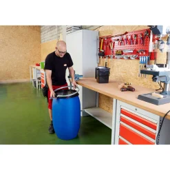 Best Maischefass rund, Deckel, 60 L blau