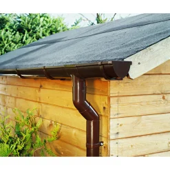 Outlet Marley Duplex-Dachrinne grau 200 cm