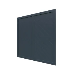Best Massivzaun geschlossen anthrazit 179x179 cm
