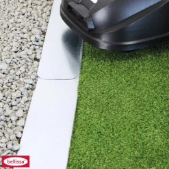 Outlet Mähroboter Rasenkante Metall verzinkt 80 x 12 x 6,5 cm 2er Set