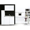 Clearance Respekta Minikueche weiss 100x60cm Pantry 100Smit Siebkorbventil