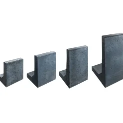 Lusit Mini L-Stein 30x20x40x6 cm Anthrazit,mit Fase