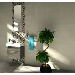 Online Mosaikfliese Nero Mix getrommelt 30,5 x 30,5 cm
