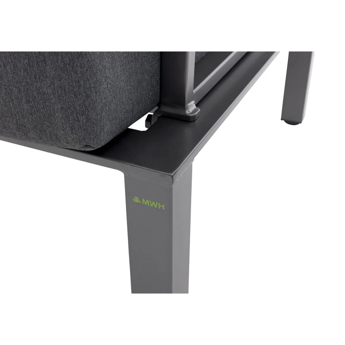 New MWH Lounge-Set Widoo, 3-teilig,Aluminium eisengrau