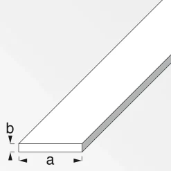 Best MyTool Flachstange 15 x 2 mm 1m silber