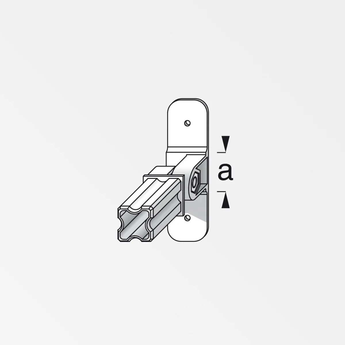 Outlet MyTool Gelenk-Flansch-Verbinder 23,5 mm schwarz