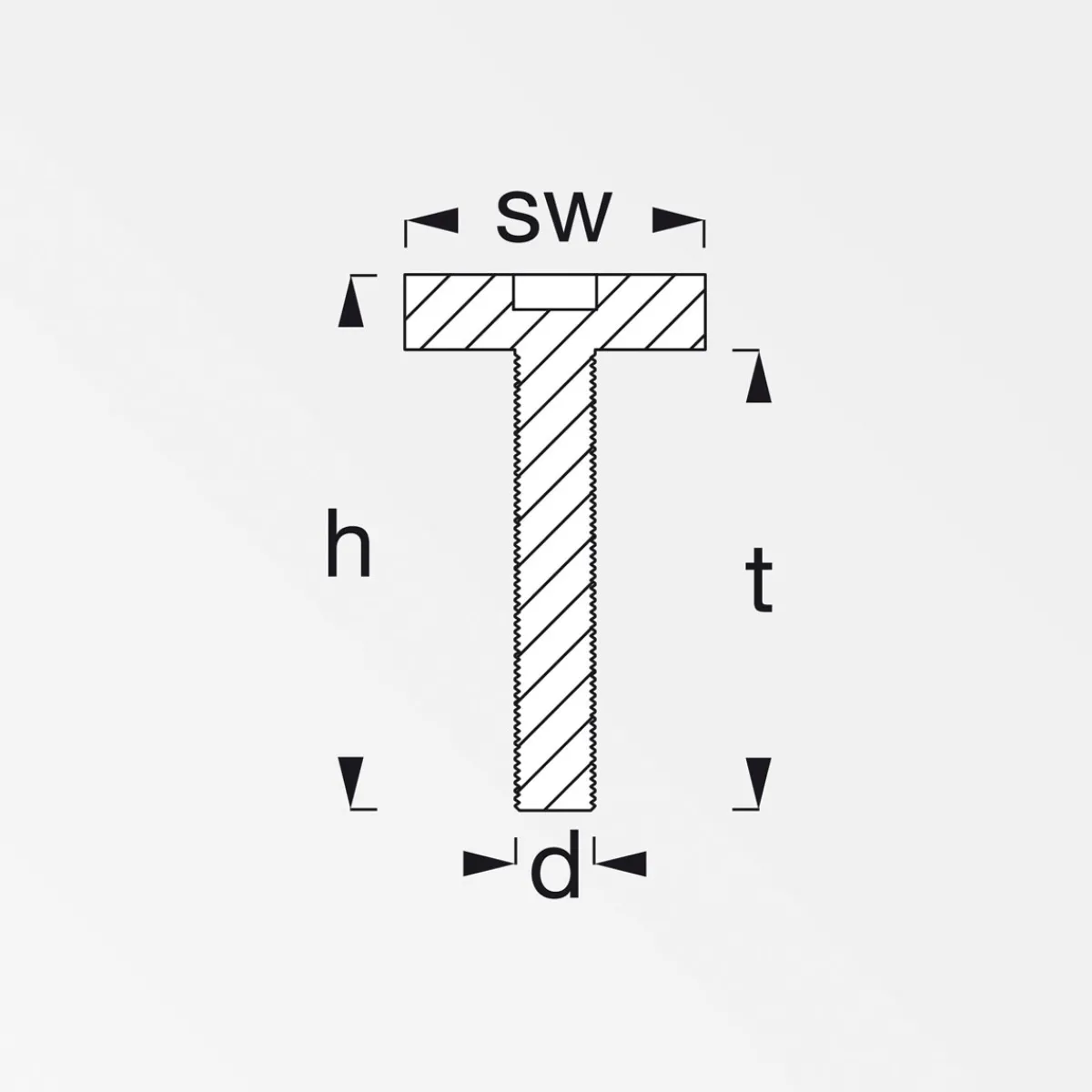 Best MyTool Justierfuß M8 schwarz
