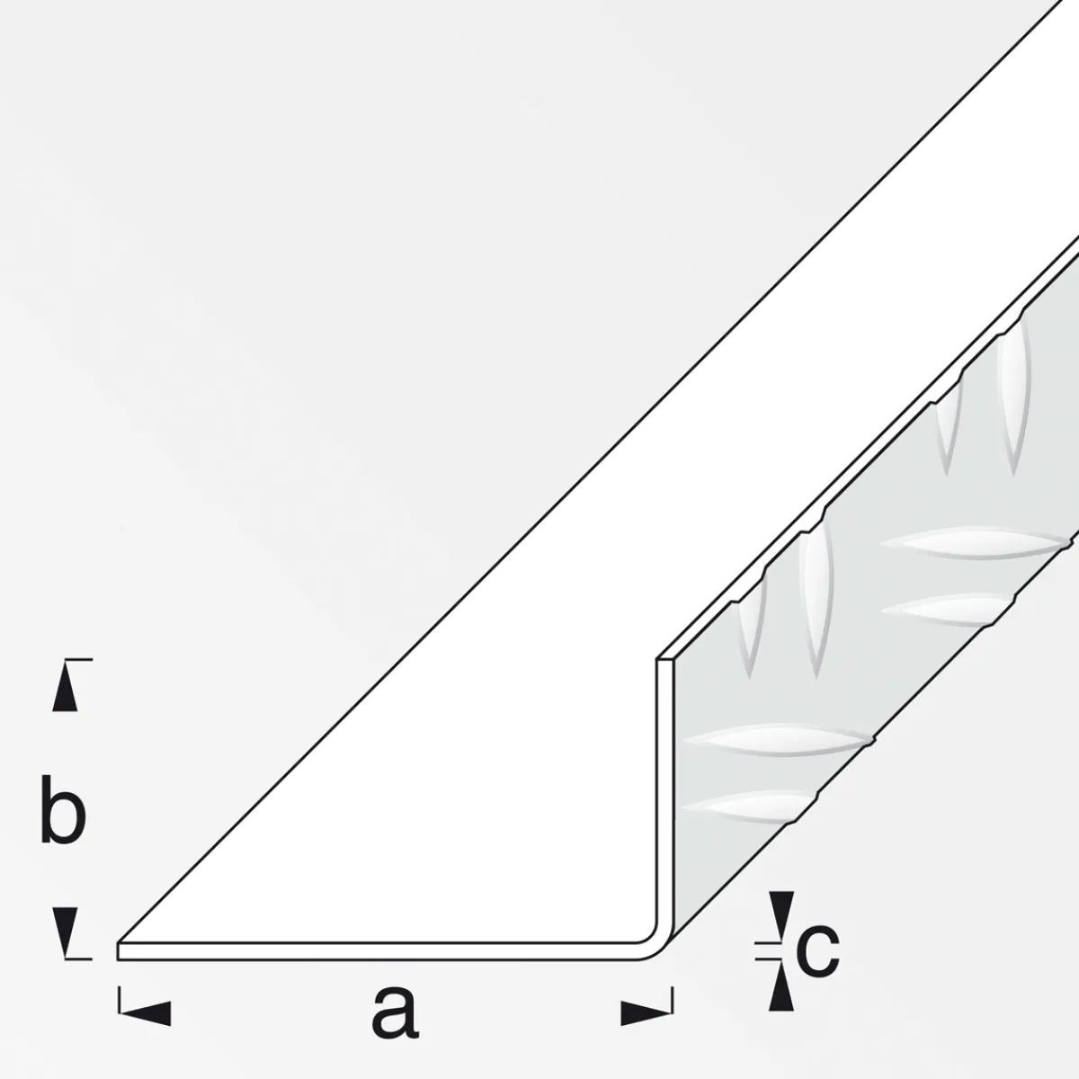 Sale MyTool Riffelblechwinkel 29,5 x 53,6 mm 2,5m blank