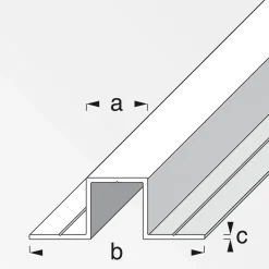 MyTool U-Profil mit 2 Schenkel 7,5 mm1m blank
