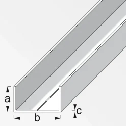 Outlet MyTool U-Profil 23,5 x 43,5 mm 1m blank
