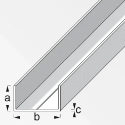 Outlet MyTool U-Profil 7,5 x 12,5 mm 1m blank
