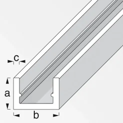 Outlet MyTool U-Profil 10 x 13,5 x 1,5 cm 2m silber