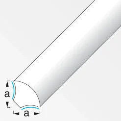 Outlet MyTool Viertelkreis-Eckleiste selbstklebend 14 mm 1m weiß