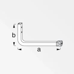 Discount MyTool Wandhaken 350 mm verzinkt