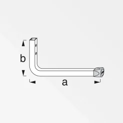 Discount MyTool Wandhaken 175 mm verzinkt