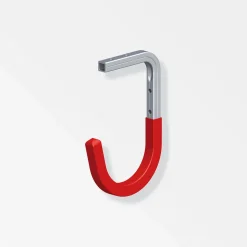Outlet MyTool Wand- und Deckenhaken Typ 8 100 x 165 mm gummiert rot