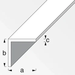 Best MyTool Winkel 20 x 20 x 1,5 mm 1m silber-eloxiert