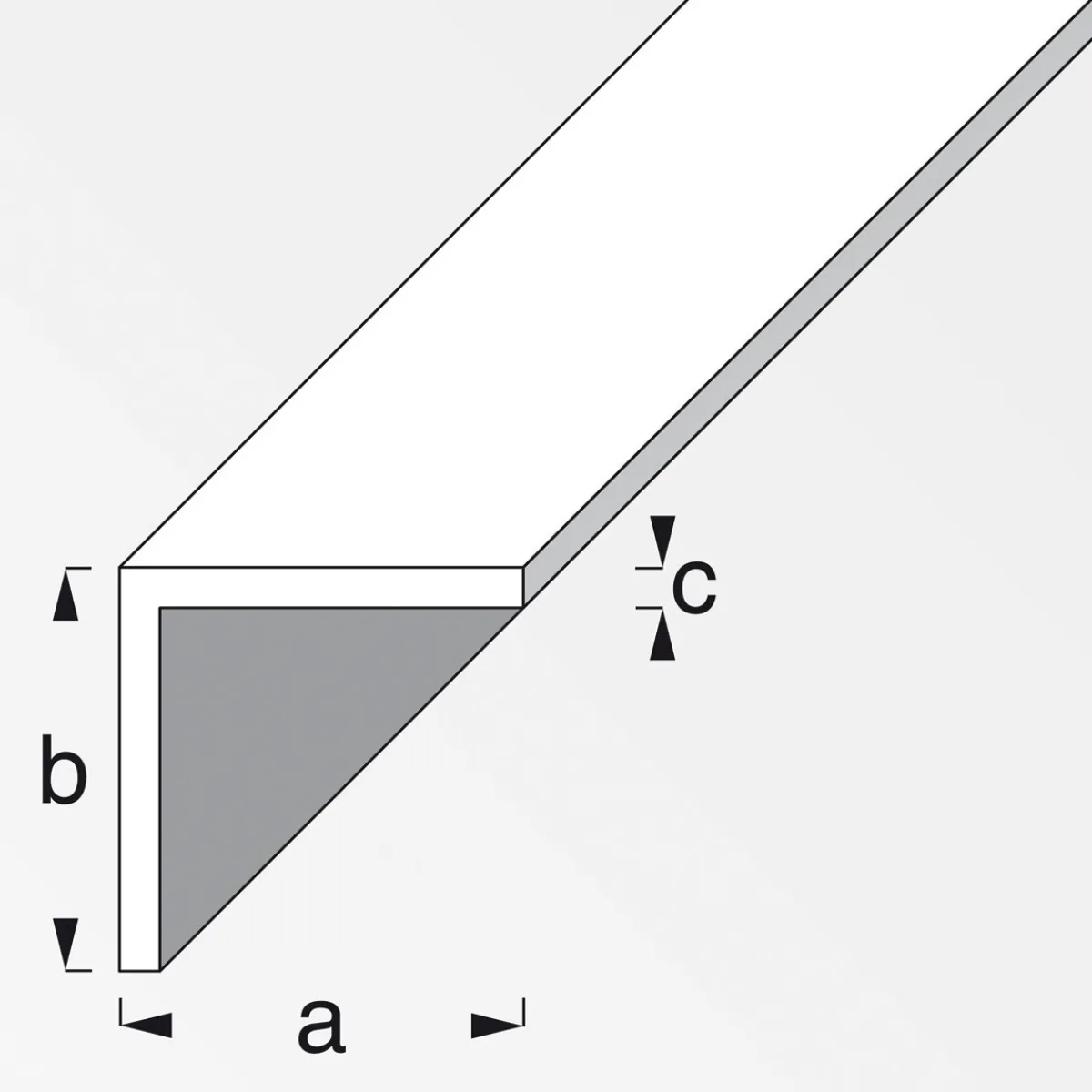 Online MyTool Winkel 40 x 40 x 2 mm 2m silber-eloxiert