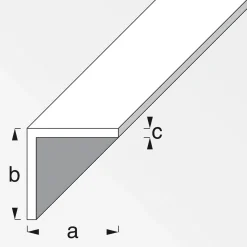 Sale MyTool Winkel 15 x 15 x 1 mm 1m silber-eloxiert