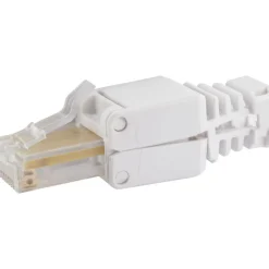 Schwaiger Netzwerkstecker 8 2Stück sw