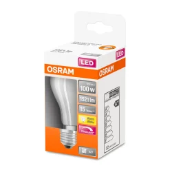 New Osram LED-Glühlampe E27 dimmbar 100W matt