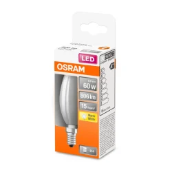 New Osram LED-Leuchtmittel E14 warmweiß 60W matt A++