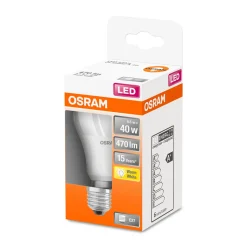 New Osram LED-Leuchtmittel E27 40W matt