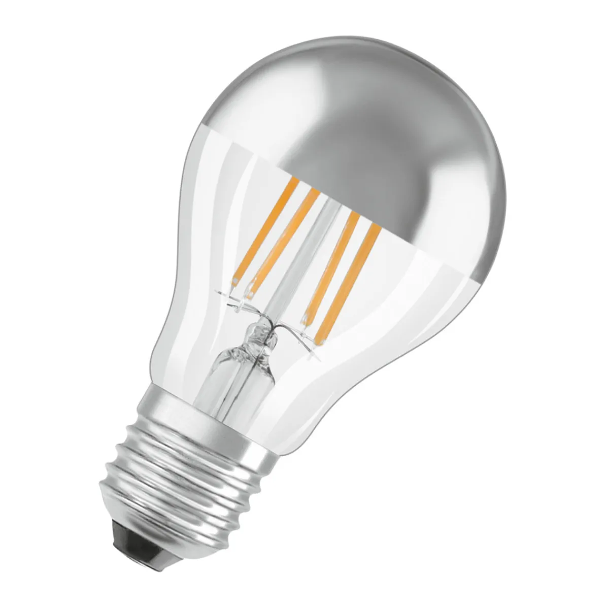 Clearance Osram LED-Leuchtmittel-Glühbirne silber E27 warmweiß dimmbar