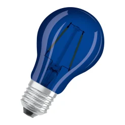 New Osram LED-Leuchtmittel Glühlampe E27 2,5W blau