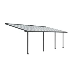 Best Palram Canopia Palram Terrassenüberdachung Olympia 300 x 730 cm grau