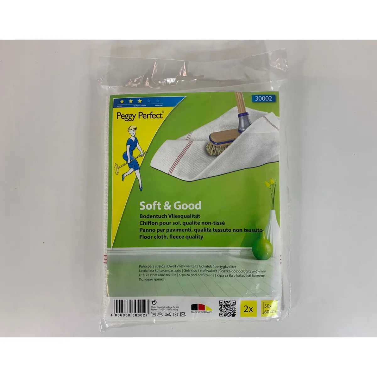 Hot Peggy-Perfect Scheuertuch Vließ 2er Packung 50 x 55 cm