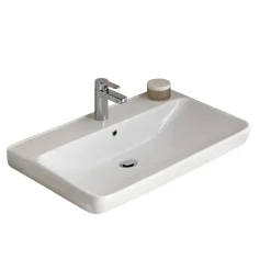 Best Pelipal Keramikwaschtisch Forli weiß Fokus 5005 80,5 x 7 x 48,5 cm