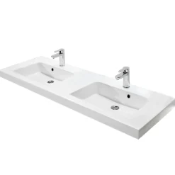 Sale Pelipal Mineralmarmor-Waschtisch Volterra weiß Fokus 5015 148,2 x 7,6 x 50,8 cm