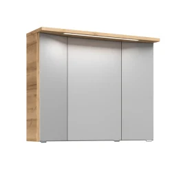 Outlet Pelipal Spiegelschrank Trentino Eiche inkl LED Leuchtmittel