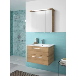 Clearance Pelipal Spiegelschrank Trentino inkl Leuchtmittel 75 x 72 x 20 cm