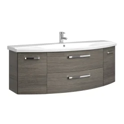 Clearance Pelipal Waschtischunterschrank Asti grau Fokus 4010 140 x 49,2 x 48 cm