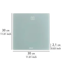 Clearance Wenko Personenwaage LED 30x30cm grau