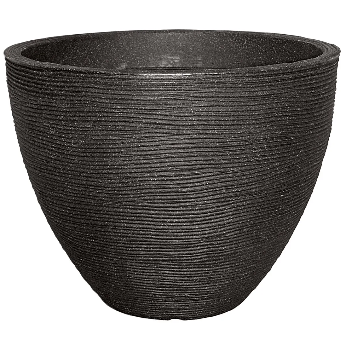 Geli Pflanzgefäß Rillenoptik 31 x 40 cm anthrazit