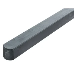 Clearance Pfosten 9 x 9 x 190 Kiefer dunkelgrau gebeizt für Dichtzaun