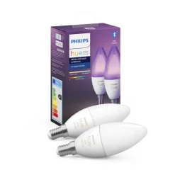 New Philips Hue LED-Kerze White und Color 5,3W 2 Stück