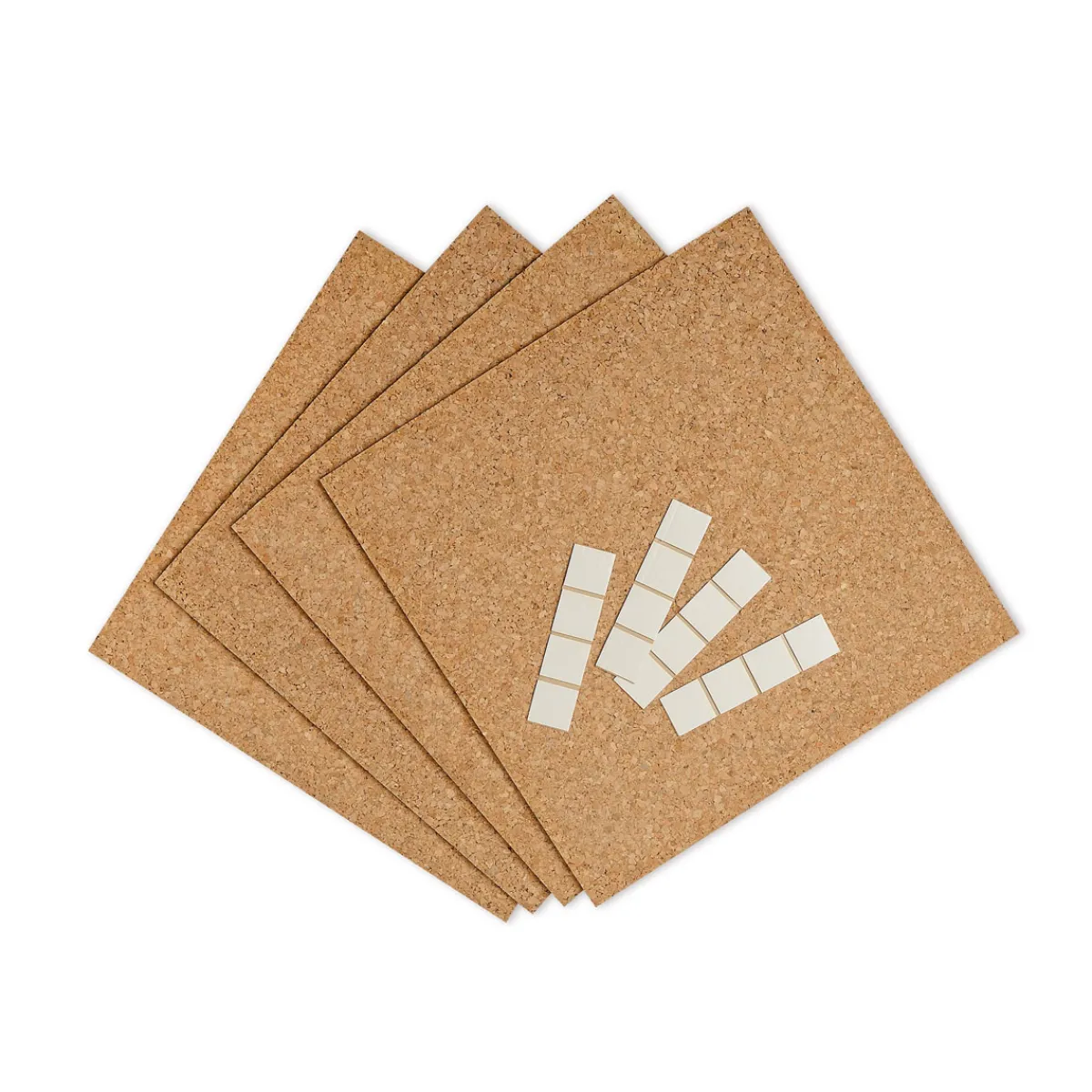 Best Pin-Board Kork 305 x 305 x 5 mm mit Klebepads