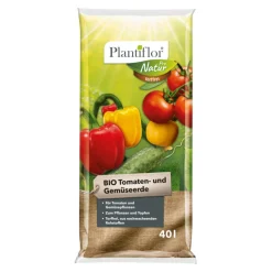 Outlet Plantiflor BIO Tomaten- und Gemüseerde torffrei 40 L
