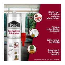 Sale Ponal PU-Kleber Konstruktion PUR-Kleber 530 g