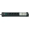 Brennenstuhl Premium-Line 6fach schwarz DE3m H05VV-F3G1,5 mit Schalter/2 permanent