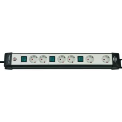 Online Brennenstuhl Premium-Line 6fach sw/ligrau DE3m H05VV-F3G1,5 je 2fach schaltbar