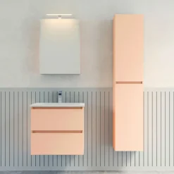 Best Progetto Idea Stella Hochschrank Miral BxHxT 34x132x25cm, 2 Türen, individuelle RAL-Farbe konfigurierbar