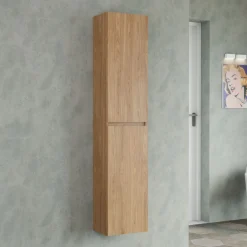 Sale Progetto Idea Stella Hochschrank Miral BxHxT 34x132x25cm, 2 Türen, verschiedene Holzdekore